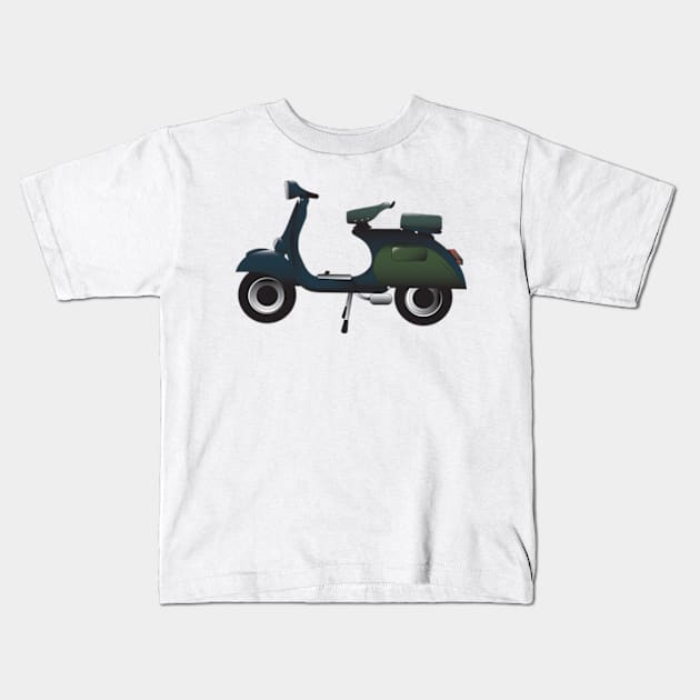 Vespa VBB Kids T-Shirt by kindacoolbutnotreally